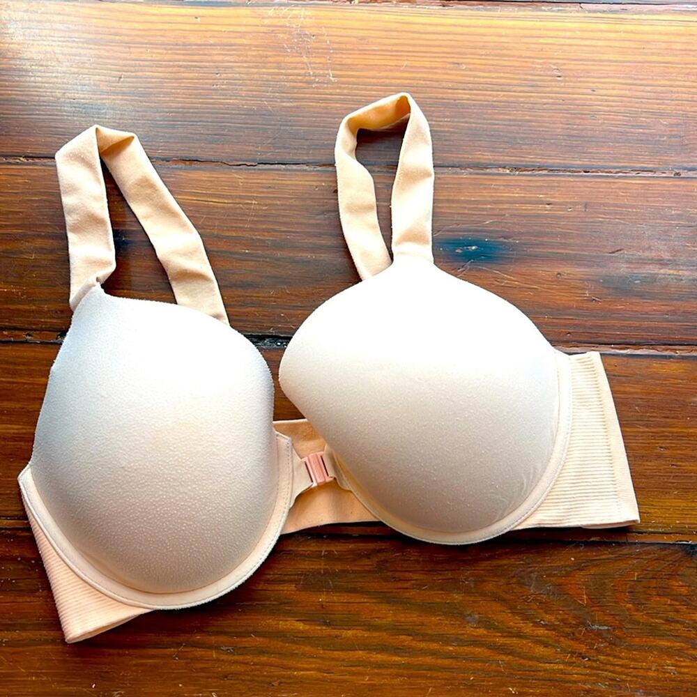Spanx Brallelujah front closure lightly lined underwire bra sz 32DD